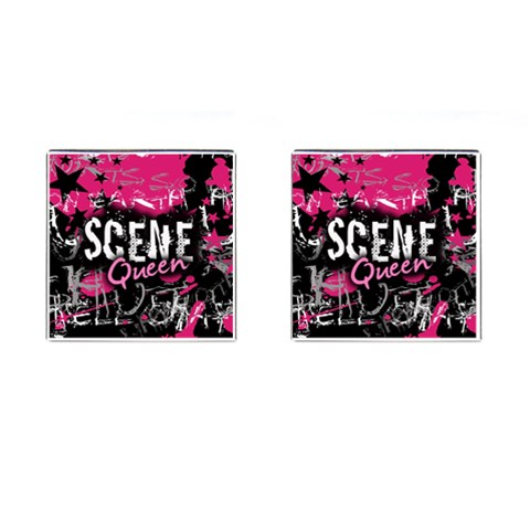 Scene Queen Cufflinks (Square) from ArtsNow.com Front(Pair)