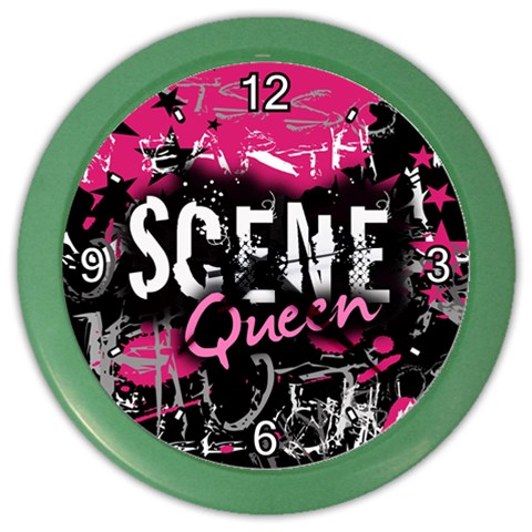 Scene Queen Color Wall Clock from ArtsNow.com Front