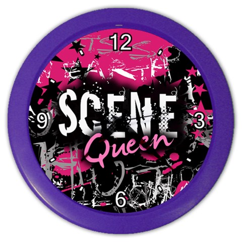 Scene Queen Color Wall Clock from ArtsNow.com Front