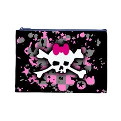 Scene Skull Splatter Cosmetic Bag (Large) from ArtsNow.com Front