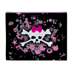 Scene Skull Splatter Cosmetic Bag (XL) from ArtsNow.com Front