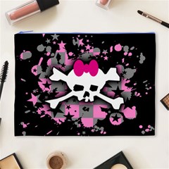 Scene Skull Splatter Cosmetic Bag (XL) from ArtsNow.com Front