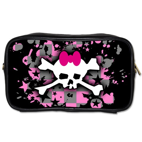 Scene Skull Splatter Toiletries Bag (Two Sides) from ArtsNow.com Front