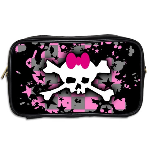 Scene Skull Splatter Toiletries Bag (Two Sides) from ArtsNow.com Back