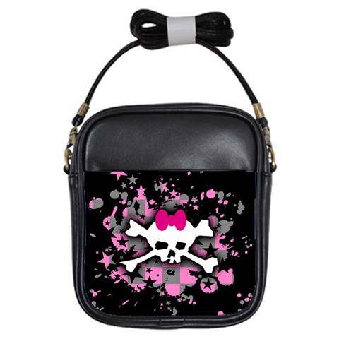 Scene Skull Splatter Girls Sling Bag from ArtsNow.com Front