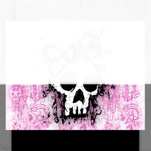 Sketched Skull Princess Jigsaw Puzzle (Rectangular) from ArtsNow.com Front