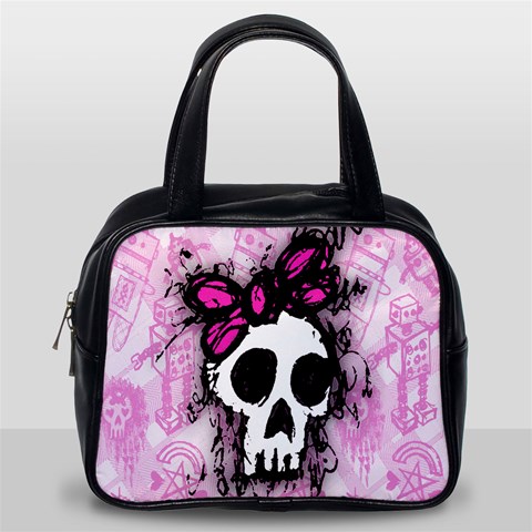 Sketched Skull Princess Classic Handbag (Two Sides) from ArtsNow.com Back