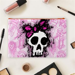 Sketched Skull Princess Cosmetic Bag (Large) from ArtsNow.com Back