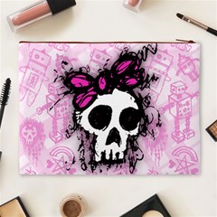 Sketched Skull Princess Cosmetic Bag (XL) from ArtsNow.com Back