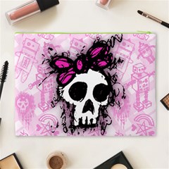 Sketched Skull Princess Cosmetic Bag (XL) from ArtsNow.com Back