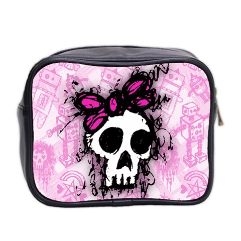 Sketched Skull Princess Mini Toiletries Bag (Two Sides) from ArtsNow.com Back