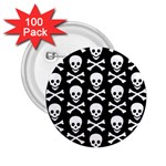 Skull and Crossbones 2.25  Button (100 pack)