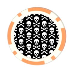 Skull and Crossbones Poker Chip Card Guard from ArtsNow.com Back