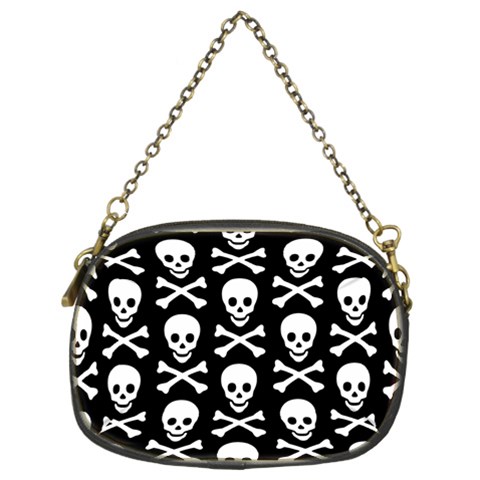 Skull and Crossbones Chain Purse (Two Sides) from ArtsNow.com Back