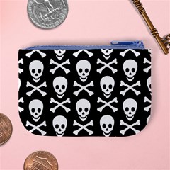 Skull and Crossbones Mini Coin Purse from ArtsNow.com Back