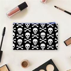 Skull and Crossbones Cosmetic Bag (Small) from ArtsNow.com Back