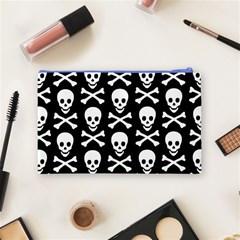 Skull and Crossbones Cosmetic Bag (Medium) from ArtsNow.com Back