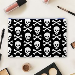 Skull and Crossbones Cosmetic Bag (Large) from ArtsNow.com Back