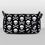 Skull and Crossbones Shoulder Clutch Bag