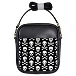 Skull and Crossbones Girls Sling Bag