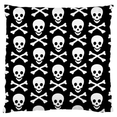 Skull and Crossbones Large Cushion Case (Two Sides) from ArtsNow.com Front