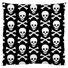 Skull and Crossbones Large Cushion Case (Two Sides) from ArtsNow.com Back