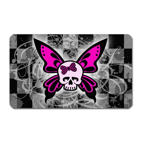 Skull Butterfly Magnet (Rectangular) from ArtsNow.com Front