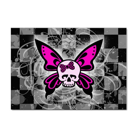 Skull Butterfly Sticker A4 (100 pack) from ArtsNow.com Front