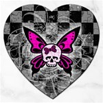 Skull Butterfly Jigsaw Puzzle (Heart)