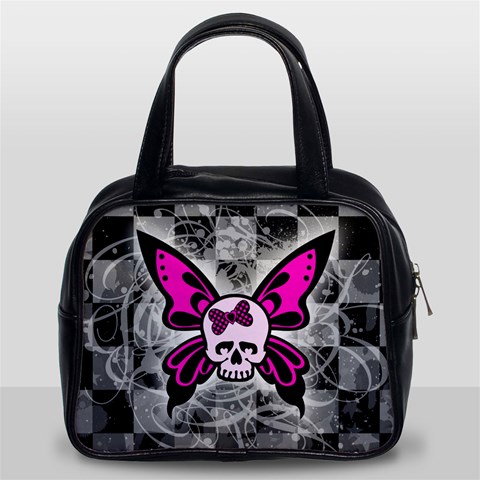 Skull Butterfly Classic Handbag (Two Sides) from ArtsNow.com Front