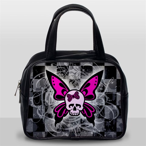 Skull Butterfly Classic Handbag (Two Sides) from ArtsNow.com Back