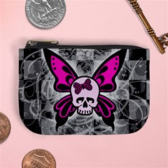 Skull Butterfly Mini Coin Purse from ArtsNow.com Front