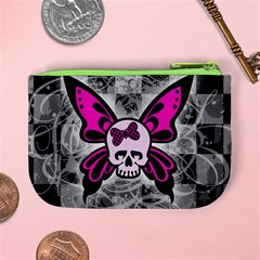 Skull Butterfly Mini Coin Purse from ArtsNow.com Back