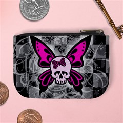 Skull Butterfly Mini Coin Purse from ArtsNow.com Back