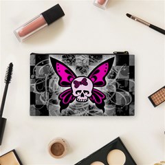 Skull Butterfly Cosmetic Bag (Small) from ArtsNow.com Back