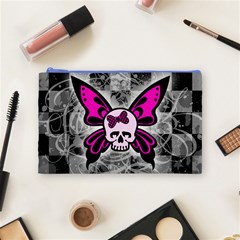 Skull Butterfly Cosmetic Bag (Medium) from ArtsNow.com Front