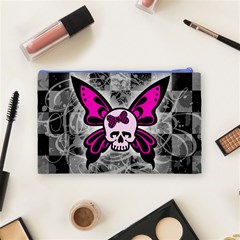 Skull Butterfly Cosmetic Bag (Medium) from ArtsNow.com Back