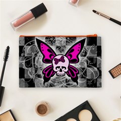 Skull Butterfly Cosmetic Bag (Medium) from ArtsNow.com Back