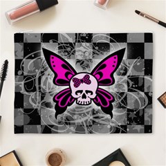 Skull Butterfly Cosmetic Bag (XL) from ArtsNow.com Front