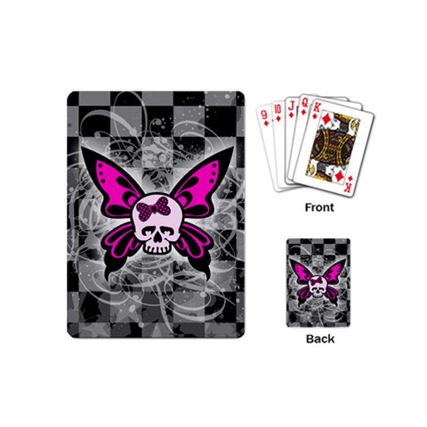 Skull Butterfly Playing Cards (Mini) from ArtsNow.com Back