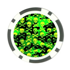 Skull Camouflage Poker Chip Card Guard from ArtsNow.com Front