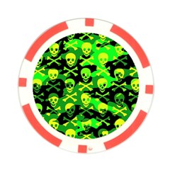 Skull Camouflage Poker Chip Card Guard from ArtsNow.com Front