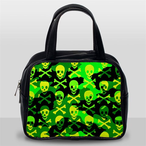 Skull Camouflage Classic Handbag (Two Sides) from ArtsNow.com Back