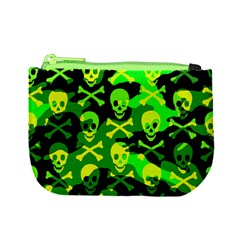 Skull Camouflage Mini Coin Purse from ArtsNow.com Front