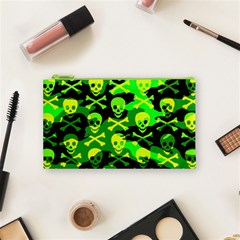 Skull Camouflage Cosmetic Bag (Small) from ArtsNow.com Front