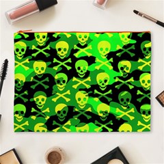 Skull Camouflage Cosmetic Bag (XL) from ArtsNow.com Front