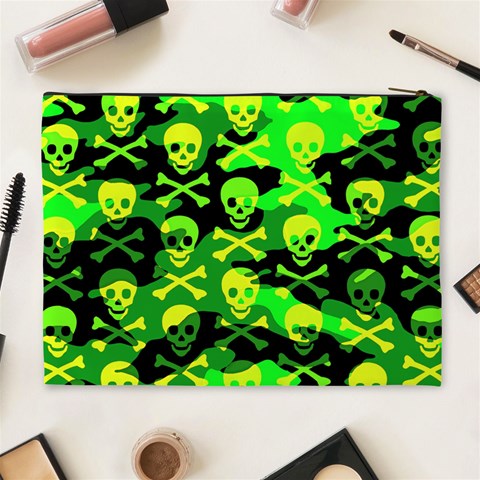 Skull Camouflage Cosmetic Bag (XL) from ArtsNow.com Back