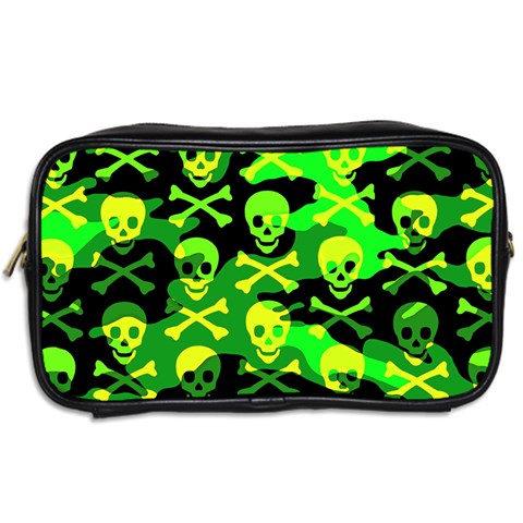 Skull Camouflage Toiletries Bag (Two Sides) from ArtsNow.com Back