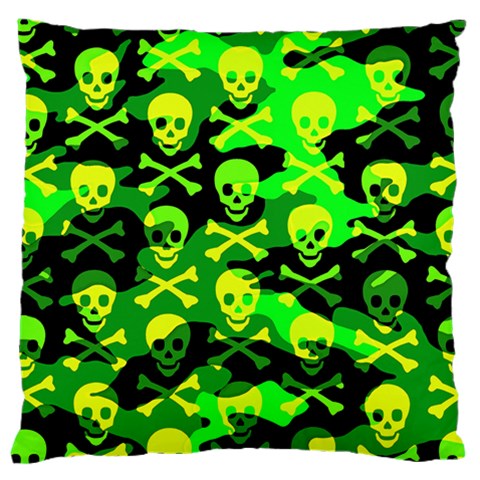 Skull Camouflage Large Cushion Case (Two Sides) from ArtsNow.com Back