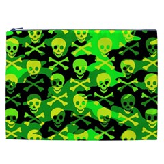 Skull Camouflage Cosmetic Bag (XXL) from ArtsNow.com Front